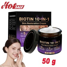 NEW Biotin 10-in-1 Skin Restoration Cream, Professional Skin Treatment Cream US