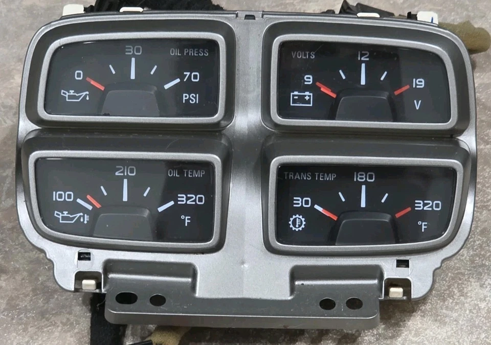 2010-2015 Chevrolet Camaro Center Console Gauges OEM 22858069 Imperial Foto 2 de 4