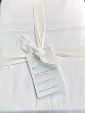 Pottery Barn KING 1000 Thread Count White Sheet Set NWT Retail: 339