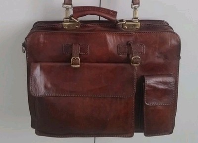 THE BRIDGE Florence Story Crossbody Folder - Brown Shoulder Bag Mint Condition 