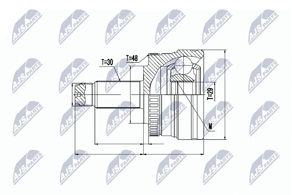 Nty Outer Cv Joint For Land Rover Range Rover 2002-2012 /Rear - Image 8