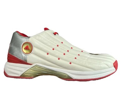 RARE Vintage 2002 Men Sz 15 Adidas Earn Em Basketball 'Gym Red, Metallic  148967