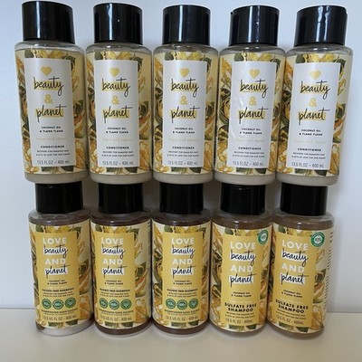 (10) Love Beauty & Planet Coconut Oil & Ylang Ylang Shampoo & Conditioner 13.5oz