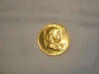 1963 Ben Franklin Gold Plated Half Dollar in Capsule