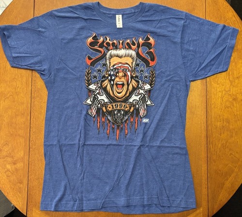 Sting 1990 USA T-Shirt Size Large L All Elite Crate Exclusive WCW