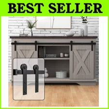 6FT Super Mini Barn Door Hardware Kit - I Shape Hanger