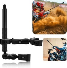 Heavy-Duty Motorcycle Clamp Mount Kit Bike Handlebar with 59" Invisible Black