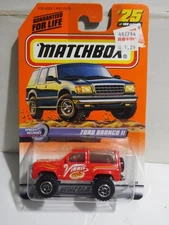 1998 Matchbox Ford Bronco II "Vinnie Pizza" Speedy Delivery # 25 of 100 Series 5