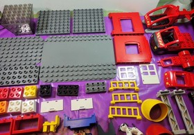 LEGO Duplo 5601 Fire Station Almost Complete. Please Read Description