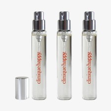 3 x Clinique Happy Perfume Spray 0.17 oz/5ml EDP Travel Size NWOB