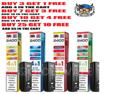 IVG 2400 Refill Pods | 4 in 1 Prefilled Replacement Pods |2400 Puffs|4 pods sale