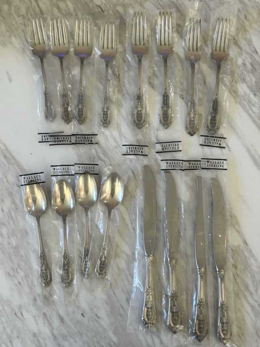 m*2様   ROSE フォーク STERLING 925 Wallace Rose Point Silver Antiques for sale | eBay