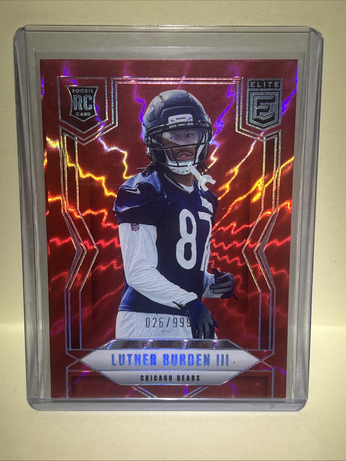 2025 Donruss Elite Luther Burden III Aspirations Shimmer Rookie RED #118 /999