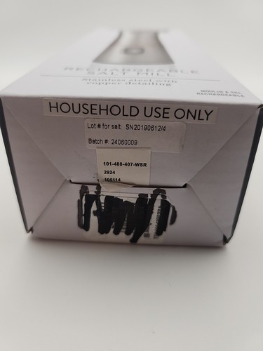 William Sonoma Edelstahl wiederaufladbare Salzmühle nie benutzt 80 $ - Bild 2 von 4