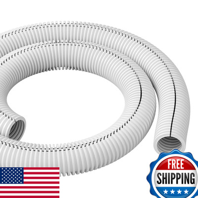 D-Line White 43In Cable Sleeve Flexible Wire Protector Tubing Split Electrical