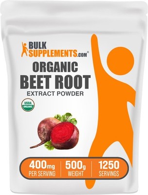 BulkSupplements Organic Beet Root Extract Powder - 400mg per Serving