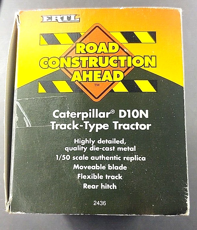 CATERPILLAR D10N ERTL TRACK-TYPE TRACTOR 1/50 1994 HARD TO FIND DIECAST    CB - Image 4 of 4
