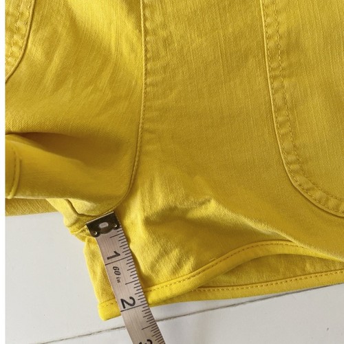Stella McCartney Jean Shorts Girls Size 12 Years Yellow Stretch Pockets NWOT - Picture 7 of 9