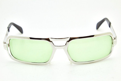 SILHOUETE 64*18 slim silver metal frame vintage sunglasses 70s men women