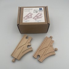 TRAINYARD Wooden Train Track Small Junction set Fits Bigjig Brio ELC Ikea