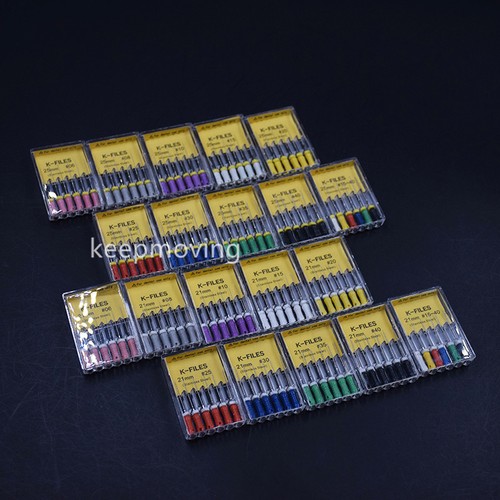 1 Pack Dental K-File Stainless Steel Endodontic Instruments Hand Use 21/25/31mm - 第 7/81 張圖片