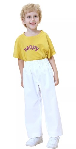 White Kids Karate Size 3 Pants Martial Arts Pants Student Karate Gi Pants