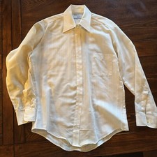 Vintage Sears Shirt Perma Prest Button Down Long Sleeve Size 15.5 32/33