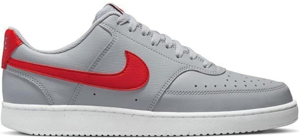 Nike Court Vision Next Nature Low Wolf Grey University Red  display picture 3