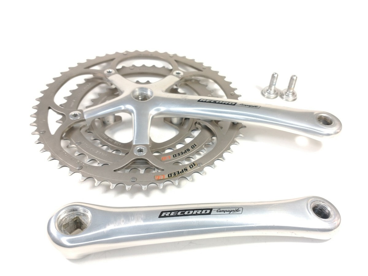 パーツ Campagnolo record 10s Campagnolo Record 10 -Speed Crankset 53/39t Chainrings 175mm