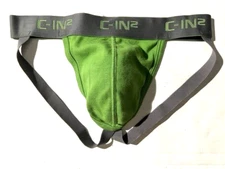 New C-IN2 Mens Jockstrap Green Cotton Underwear Jock  sz M #580 NIP