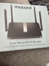 MACARD WiFi-6 Router Dual Band - Mesh MU-MIMO 5 Gigabit Ethernet Ports Speed ...