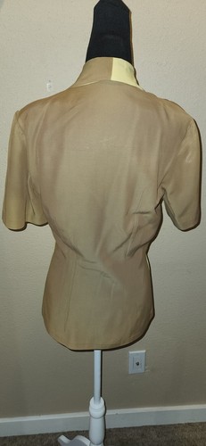 Vintage 1940s Rare Celanese Rayon Color Block Blouse - Picture 5 of 10