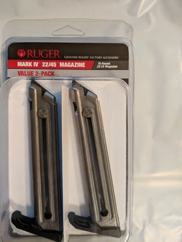 Ruger Mark IV 22/45 Series 22LR 10 Round Magazine 10rd Mag 90646 Value 2 Pack