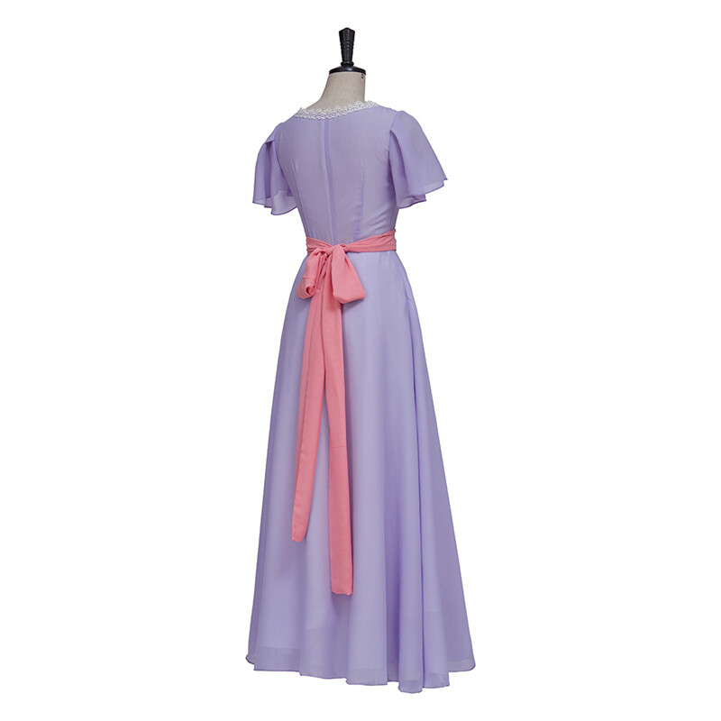 long sleeve floral long dresses Everbelle Flora Gown– Teuta Matoshi NEW Nov 2024 Color:Cornflower Blue and White Gingham Daenerys Targaryen Emilia Clarke Sizes 8