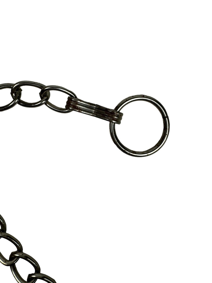 Y2K Silver Tone Circle Chain Link Belt 34 display picture 1