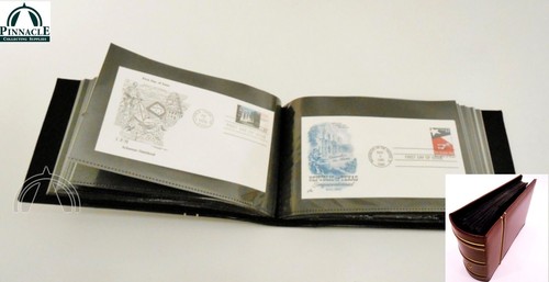 Album for 100 First Day Covers / FDC / Letters / Envelopes & Postcards BURGUNDY - Picture 2 of 7