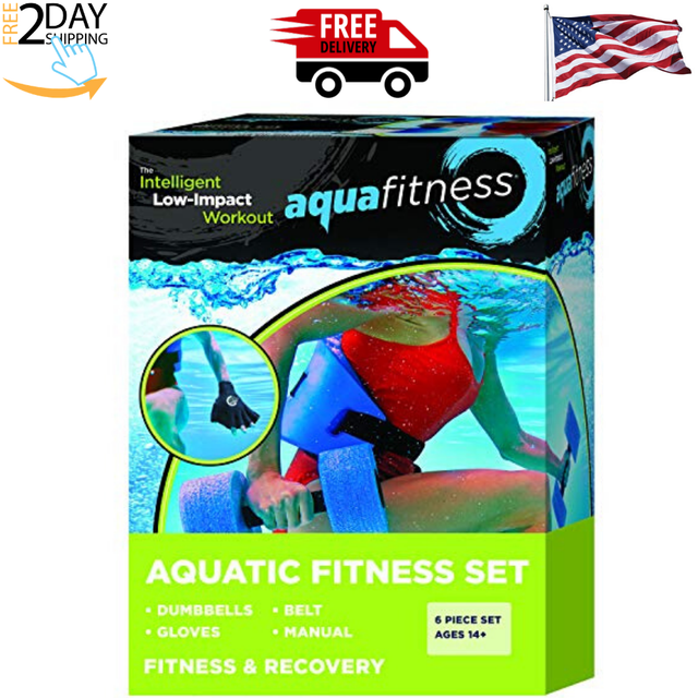 "Aqua Fitness Exercise Set 6 Piece Water Exercise Aerobic Belt