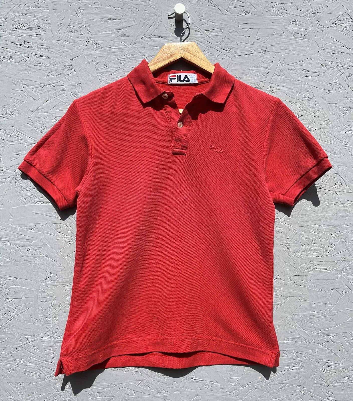 Polo FILA anni 90 donna piccola rossa