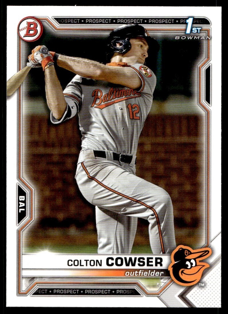 2021 Bowman Draft Colton Cowser G55 Baltimore Orioles #BD-166