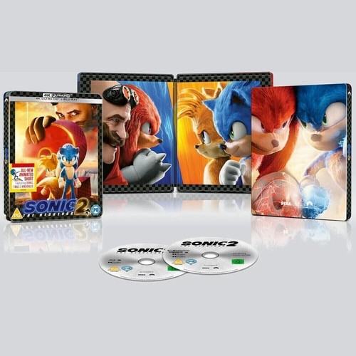 SONIC THE HEDGEHOG 2 - ZAVVI Steelbook Edition - 4K Ultra HD + Blu-ray - NEU/OVP