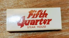Vintage Matchbox Ephemera Fifth Quarter Steak House Charleston Louisville Bar