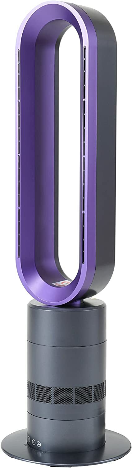HealSmart 32inch Space Bladeless Tower Fan Heater Fan u0026amp; Air Circulator Combo  Fan | eBay