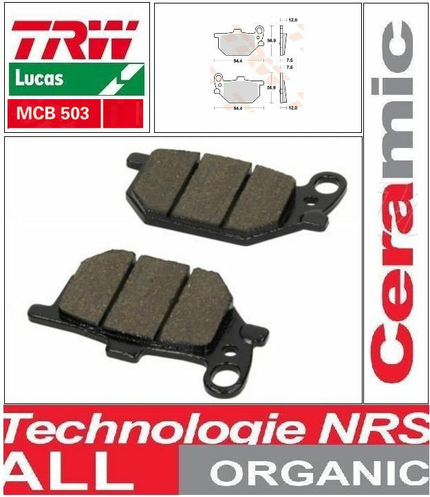 Plaquettes de frein arrière TRW MCB503 pour Yamaha RD 400 de 1978