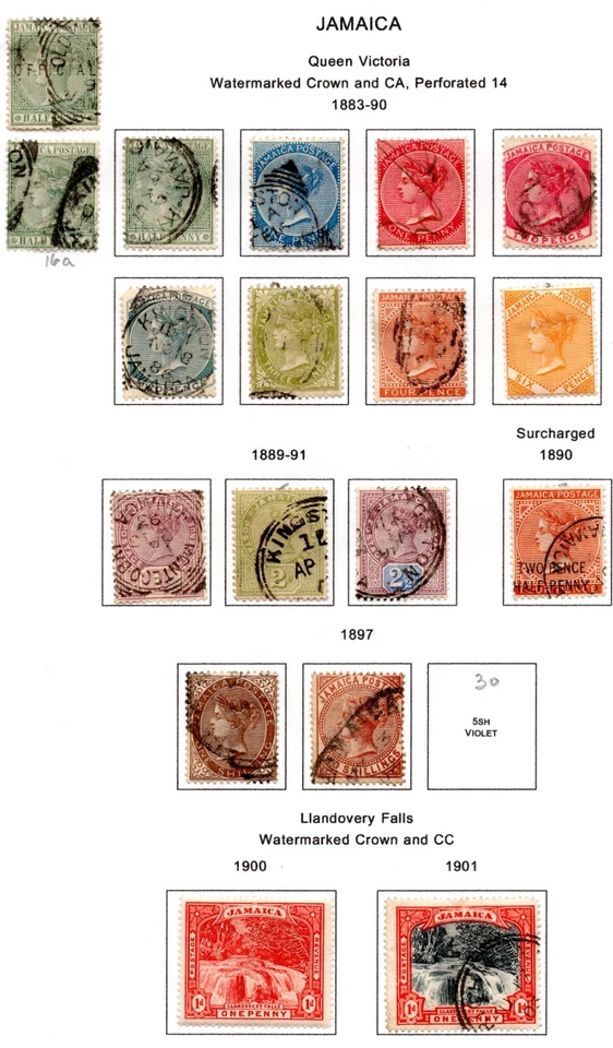 БРИТАНСКАЯ ЯМАЙКА 1860-1960 КОЛЛЕКЦИЯ ИЗ 250 МАРОК КАК НОВЫЕ И Б/У - Изображение 2 из 4
