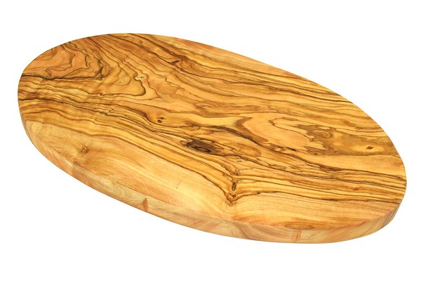 D.O.M. Schneidebrett Oval Olivenholz 30 X 16 Cm Schneidbrett Holz-image