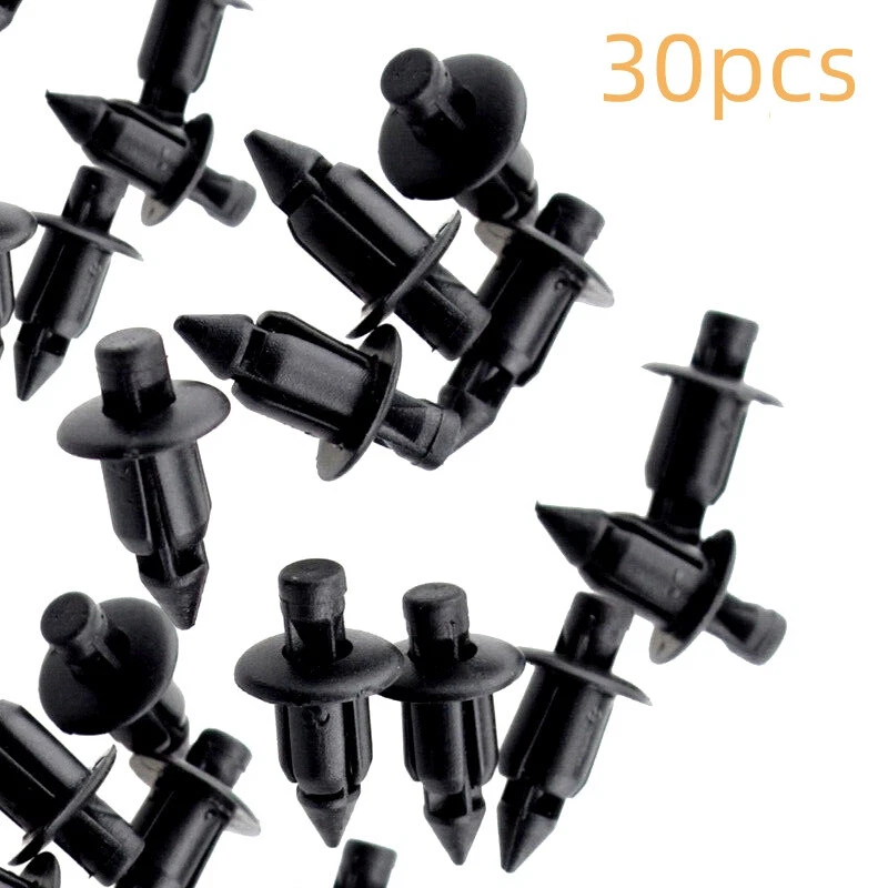 Remaches de plástico 30x 6 mm guardabarros parachoques carenado clips de ajuste para Suzuki 09409063145PK Foto 3 de 3