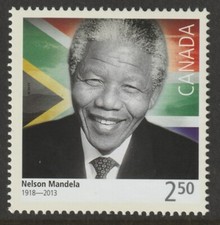 Canada #2805i, Black History, Nelson Mandela, from Souvenir Sheet, MNH 2015