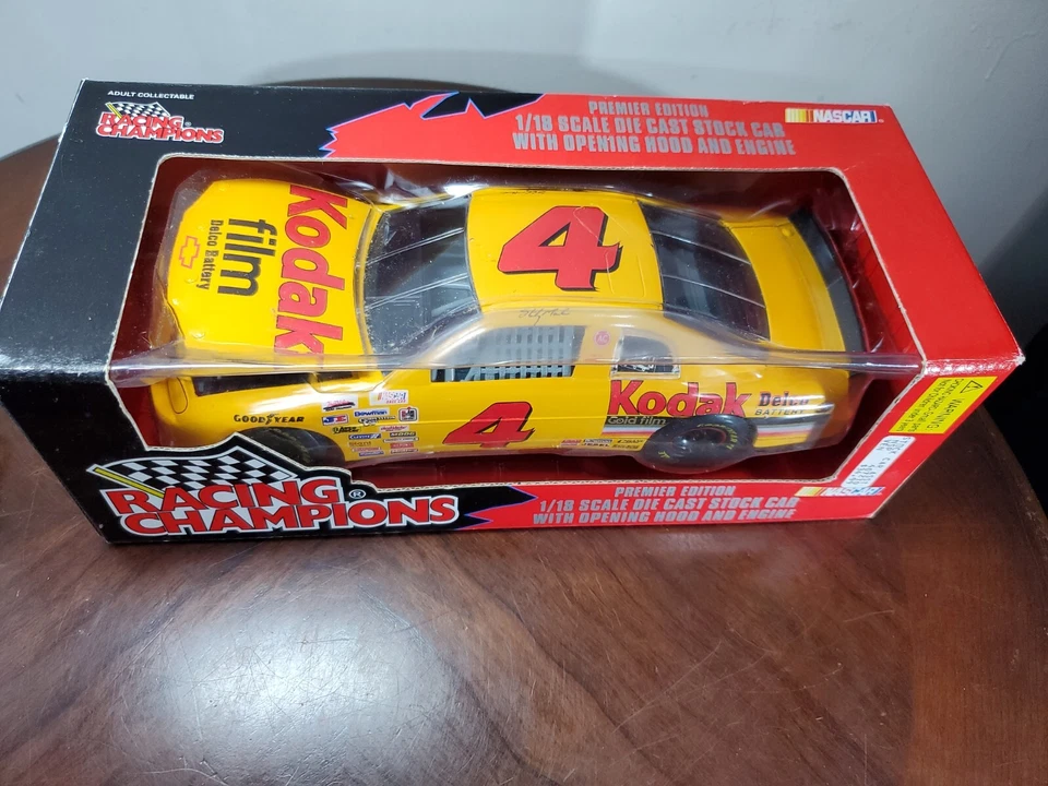 Racing Champions 1:18 1998 Diecast Car #4 Sterling Marlin Kodak Film Chevrolet - Image 2 of 4