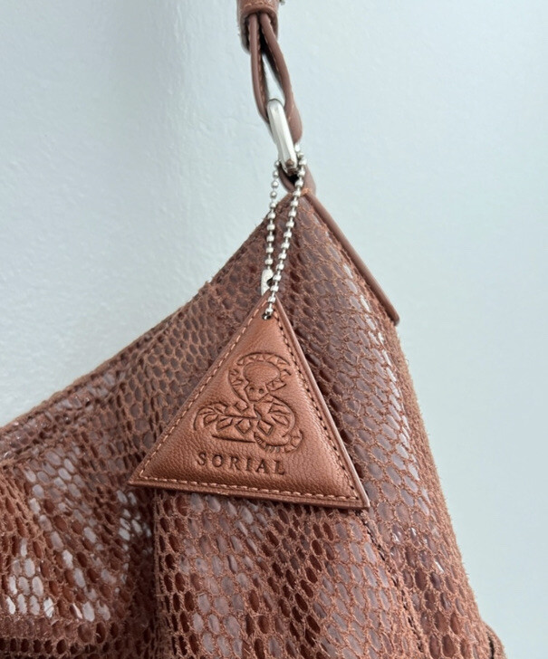 Sorial Women's Sorial Sammy Snake Embossed Brown Leather Hobo Bag | eBay