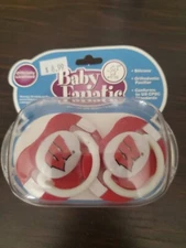 Baby Fanatic Pacifier 2 Pack Wisconsin Badgers Silicone Orthodontic Red White